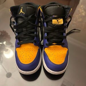 Nike Jordan 1 Mid - Lakers Colors